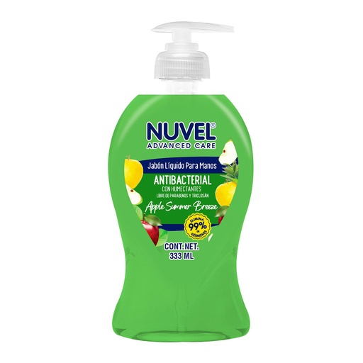 JABON LIQUIDO NUVEL ANTIBACTERIAL APPLE 333ML *