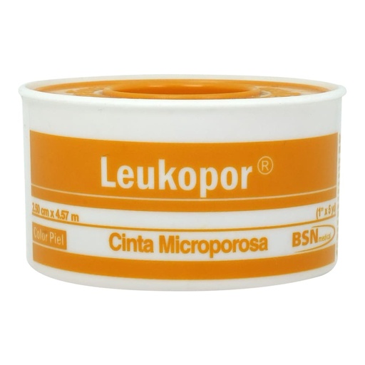 CINTA MICROPORE LEUKOPOR PIEL 2.5*4.57M