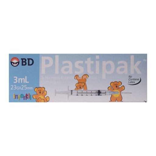 JERINGA BD PLASTIPAK AZUL 3ML C/1