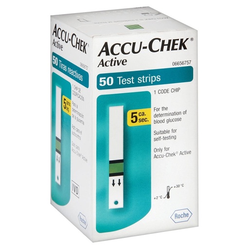 ACCU-CHEK ACTIVE GLUCOSA TIRAS C/50 *