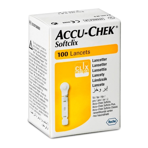 ACCU-CHEK SOFTCLIX LANCETAS C/100 *