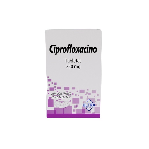 CIPROFLOXACINO ULTRA 250MG TABLETAS C/8 (GI)