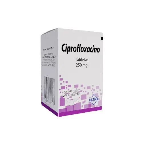 CIPROFLOXACINO ULTRA 250MG TABLETAS C/8 (GI)