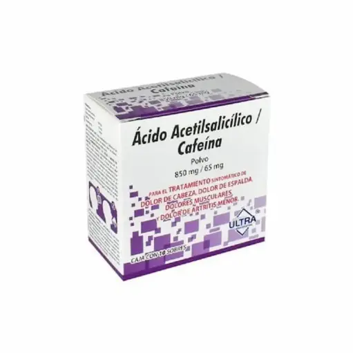 ACIDO ACETILSALICILICO/CAFEINA 850/65MG ULTRA SOBRES C/10 (GI)