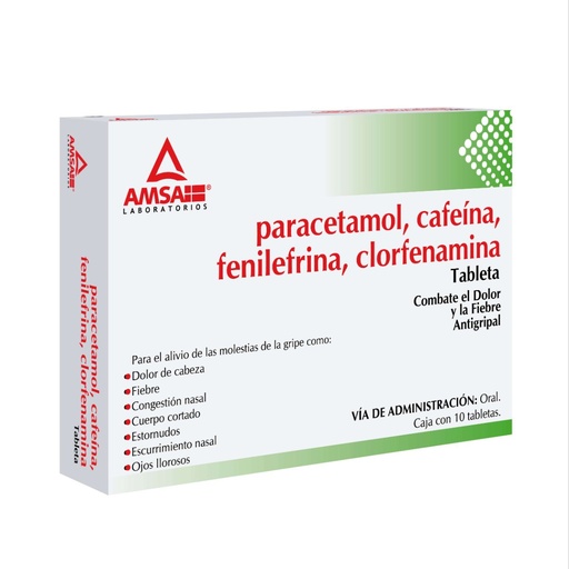 CLORFENAMINA COMP AMSA TABLETAS C/10 (GI)