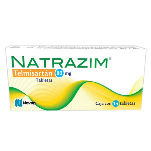 NATRAZIM (TELMISARTAN) NOVAG 80MG TABLETAS C/14 (GI)