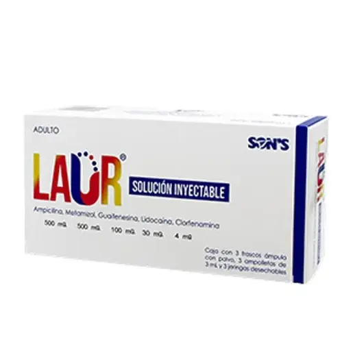 LAUR ADULTO 500MG INYECTABLE C/3 (GI)