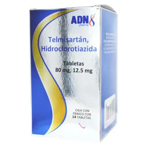 TELMISARTAN/HIDROCLOROTIAZIDA ADN 80/12.5MG TABLETAS C/14 (GI)