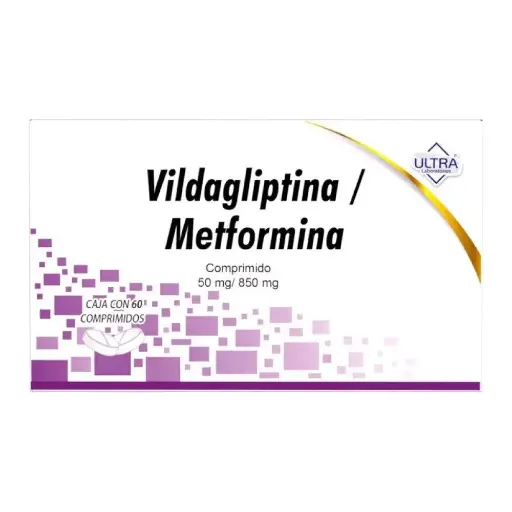 VILDAGLIPTINA/METFORMINA 50/500MG ULTRA COMPRIMIDOS C/60 (GI)