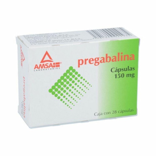 PREGABALINA AMSA 150MG CAPSULAS C/28 (GI)