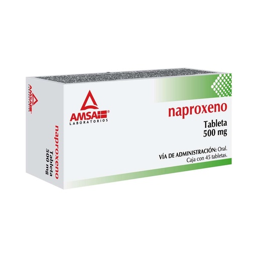 NAPROXENO AMSA 500MG TABLETAS C/45 (GI)