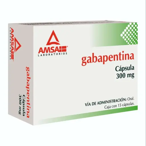 GABAPENTINA AMSA 300MG CAPSULAS C/15 (GI)