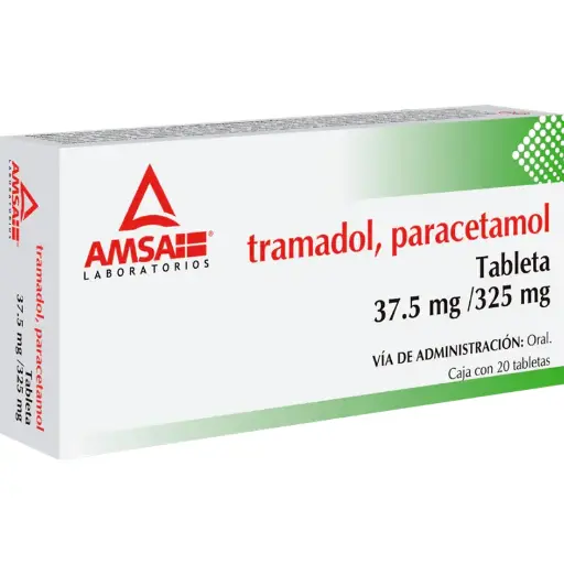 TRAMADOL/PARACETAMOL AMSA 37.5/325MG TAB C/10 (GI)