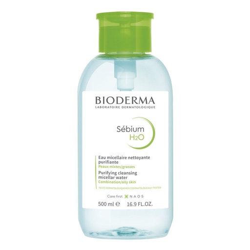 AGUA MICELAR SEBIUM H2O 500 ML *