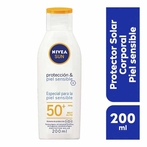PROTECTOR NIVEA SUN PIEL SENSIBLE FPS50+ 200ML *