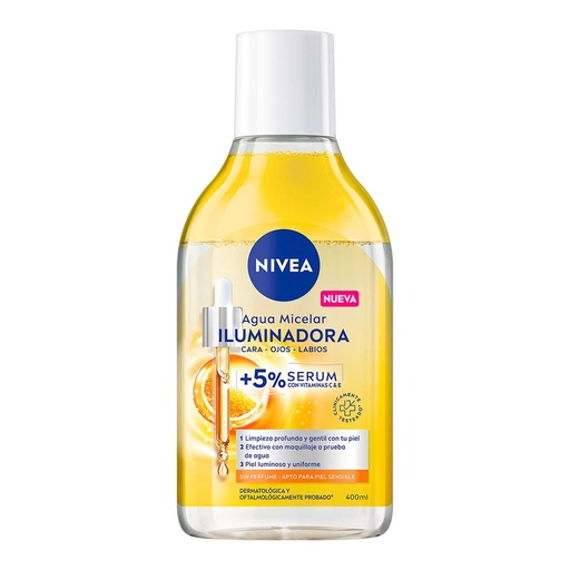 AGUA MICE NIVEA ILUMINADORA 400ML *