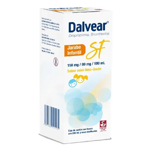 DALVEAR SF 150/80MG INFANTIL JARABE 200ML