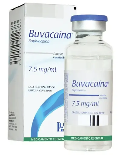 BUVACAINA 7.5MG/ML INYECTABLE FRASCO 30ML