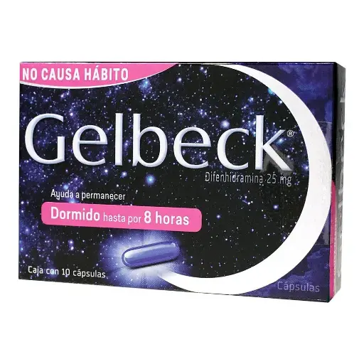 GELBECK 25MG CAPSULAS C/10