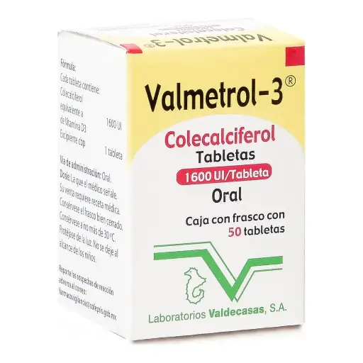 VALMETROL-3 1600UI TABLETAS C/50