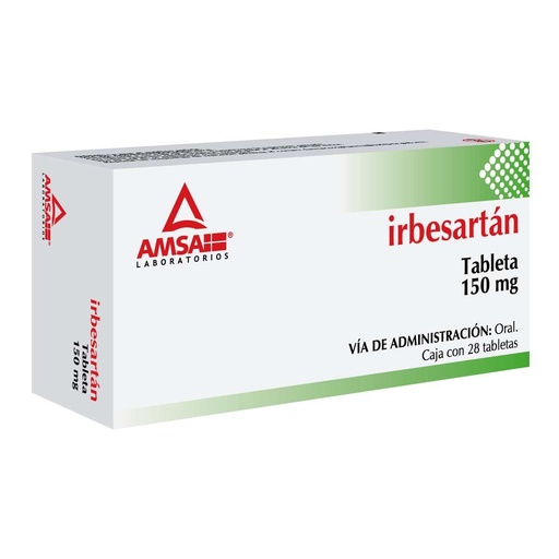 IRBESARTAN AMSA 150MG TABLETAS C/28 (GI)