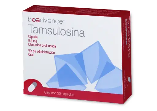 TAMSULOSINA BEADVANCE 0.4MG CAPSULAS C/20 (GI)