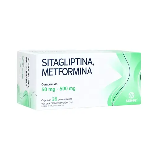SITAGL/METF MAVER 50/500MG COMPRIMIDOS C/28 (GI)