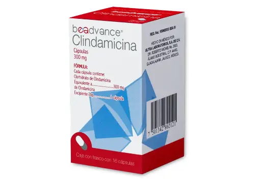 CLINDAMICINA BEADVANCE 300MG CAPSULAS C/16 (GI)