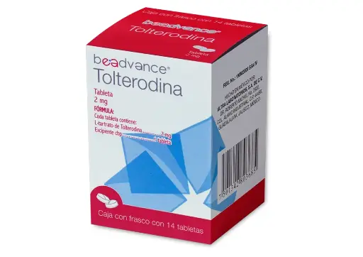 TOLTERODINA BEADVANCE 2MG TABLETAS C/14 (GI)
