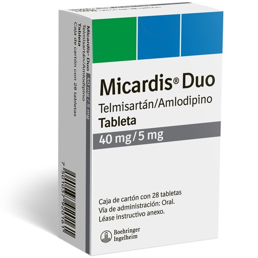 MICARDIS DUO 40/5MG TABLETAS C/28