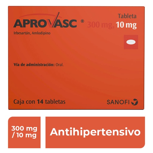 APROVASC 300/10MG TABLETAS C/14