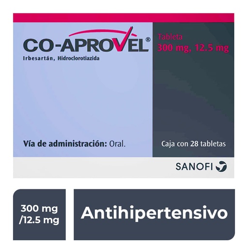 COAPROVEL 300/12.5MG TABLETAS C/28
