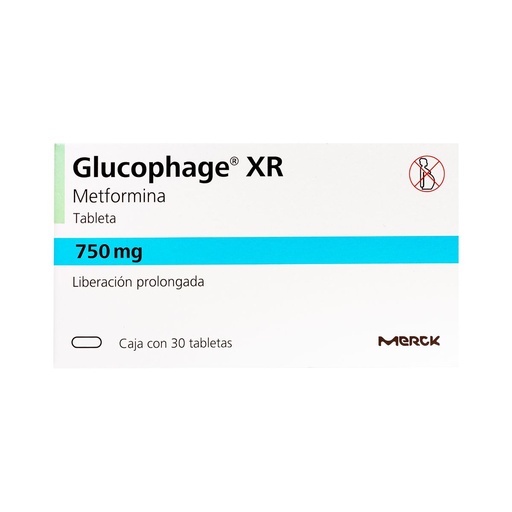 GLUCOPHAGE XR 750MG TABLETAS C/30