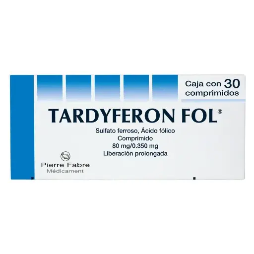 TARDYFERON FOL 3/0.35MG CPR C/30