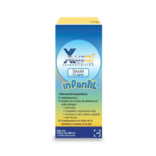 XUZAL 0.5MG INF SOL FCO 200 ML