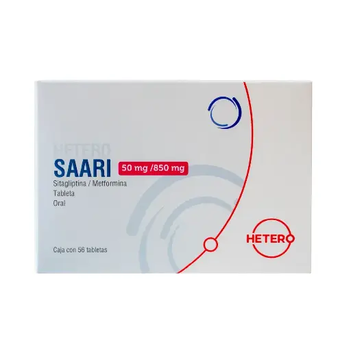 SAARI 50/850MG TABLETAS C/56