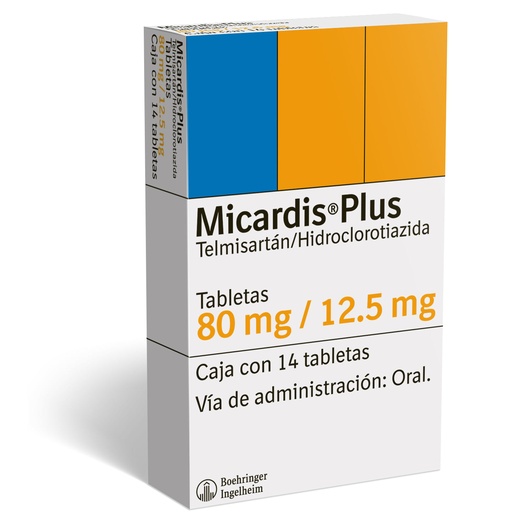 MICARDIS PLUS 80/12.5MG TABLETAS C/14