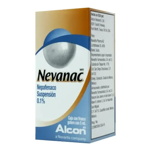 NEVANAC 0.1% GOTAS OFTALMICAS 5ML