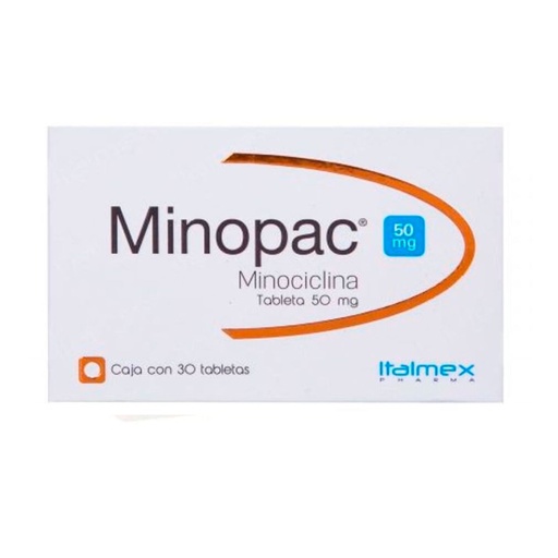 MINOPAC 50MG TABLETAS C/30