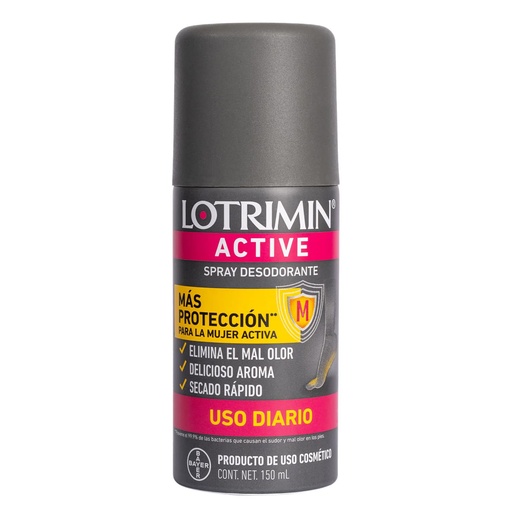 LOTRIMIN ACTIVE MUJER SPRAY 150ML
