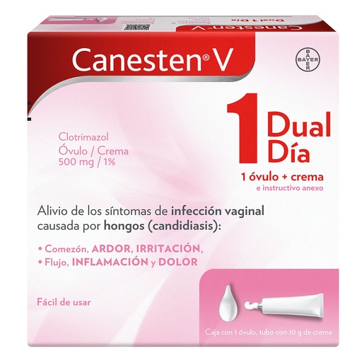 CANESTEN-V DUAL CREMA 1 DIA 1 OV+10G