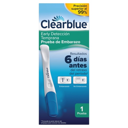 PRUEBA EMBARAZO CLEARBLUE DETECCION TEMPRANA C/1